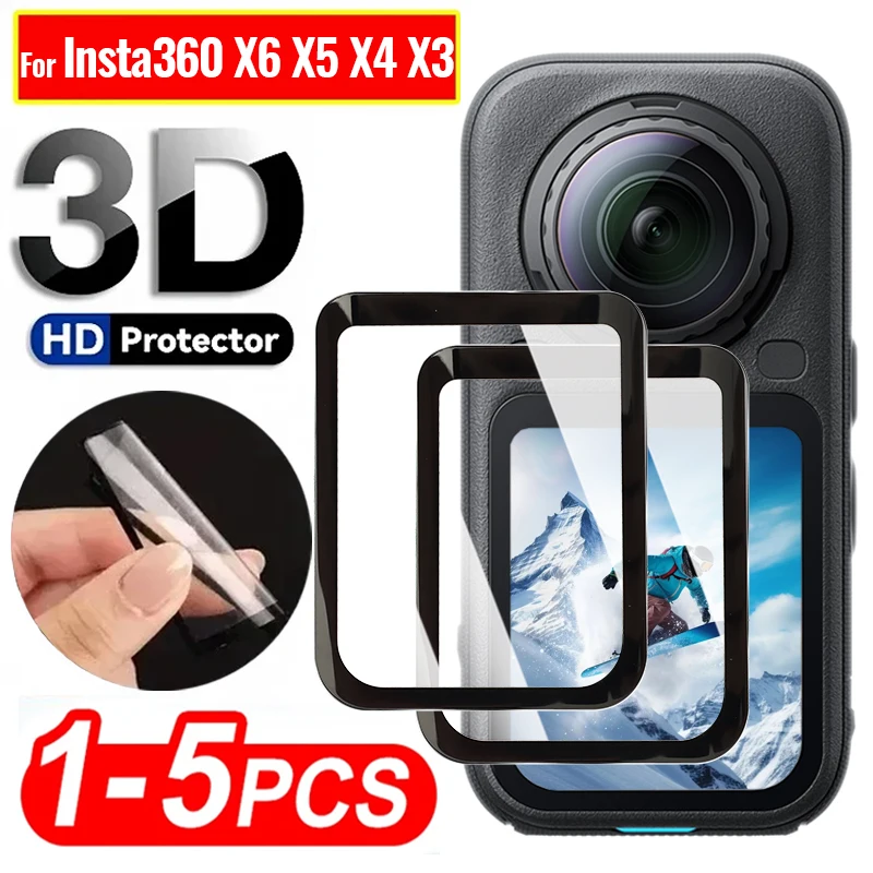 3D Curved Films for Insta360 X6 X5 X4 X3 Flexible HD Clear Anti-scratch Screen Protectors for Insta360 X6 X5 Cameras Accessories
