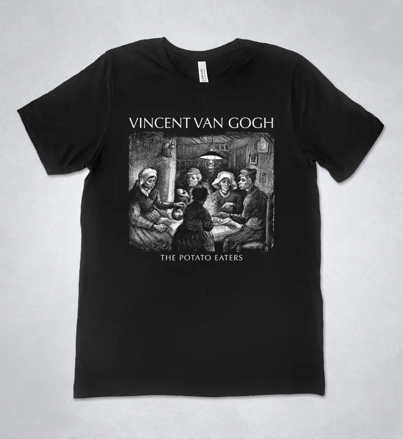 

VINCENT VAN GOGH t-shirt - The Potato Eaters 1885, Van Gogh t-shirt, Impressionism, Realism, Art t-shirt, art gift