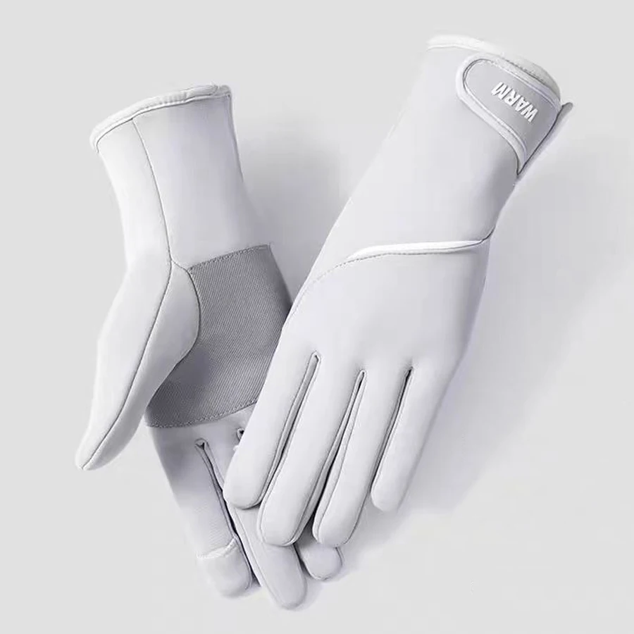 AliExpress RNO Rich Name Ocean Winter Women's Thermal Gloves Touchscreen Compatible Fleece Lined Full Finger Waterproof Hand Warmer Mitten for Bike Cycling