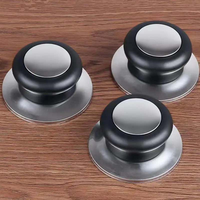 【M】1/2Set Replacement Knob Handle Stainless Steel Lid Knob For Glass Lid Pot Pan Cover Cookware Kitchen Accessories