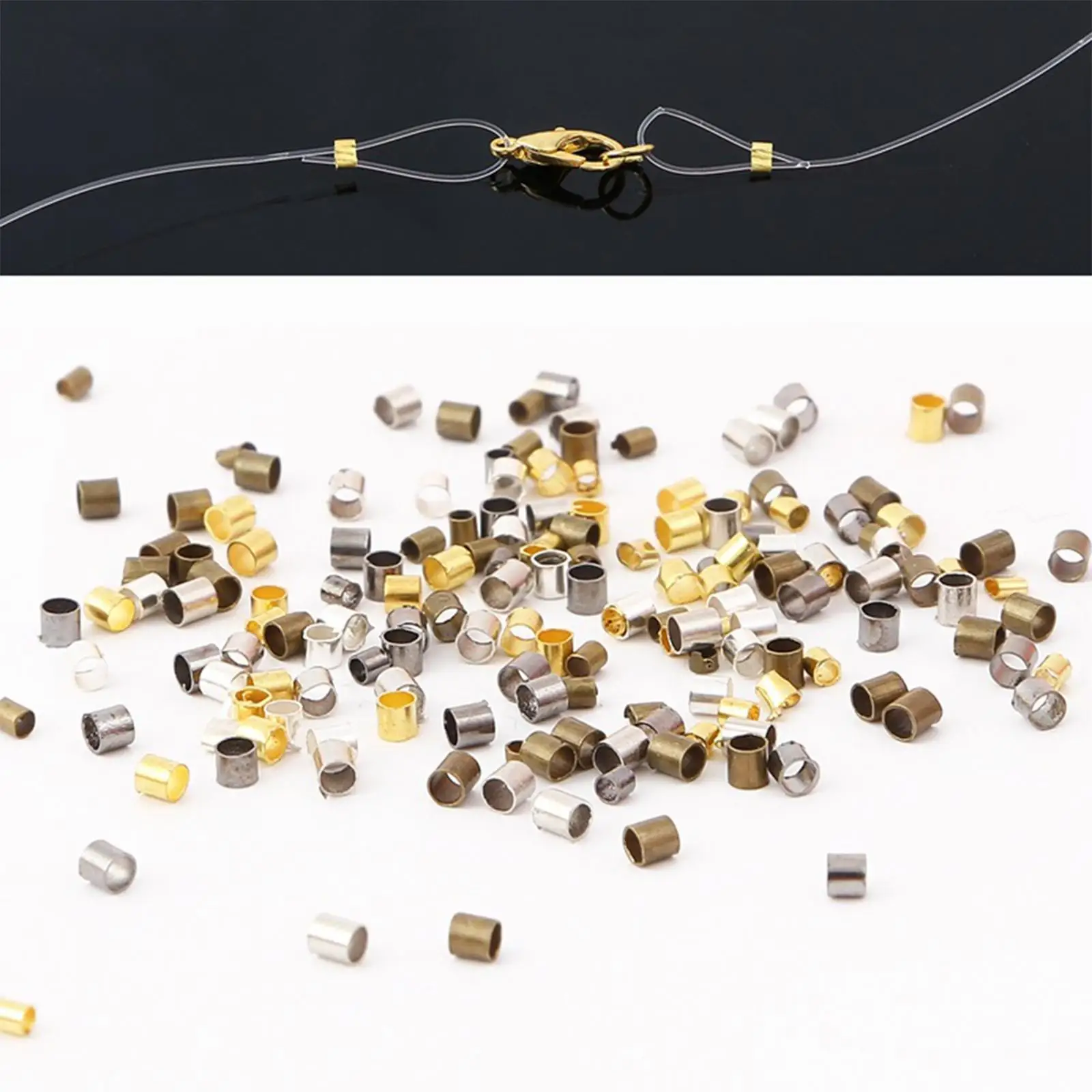 Beads Secure The Ends of Jewelry Strings for Jewelry Making Pendant