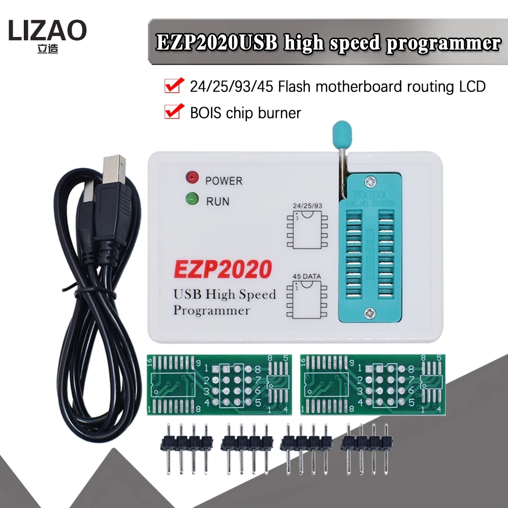 EZP2020 High Speed USB SPI Programmer Better than EZP2013 EZP2010 2011Support 24 25 26 93 EEPROM 25 Flash Bios