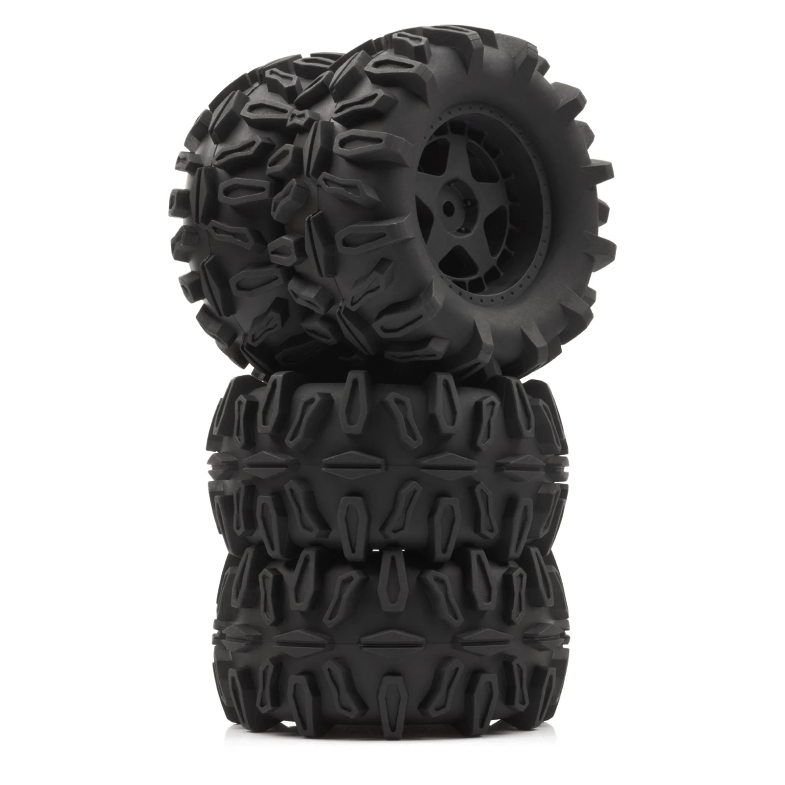 Neumáticos de goma RC de 90MM, neumáticos para camiones sobre orugas, para 1/14 1/16 TRAXXA E-Revo HSP 94186 16208 16209 16210 WLtoys 144001 16208 GRM16