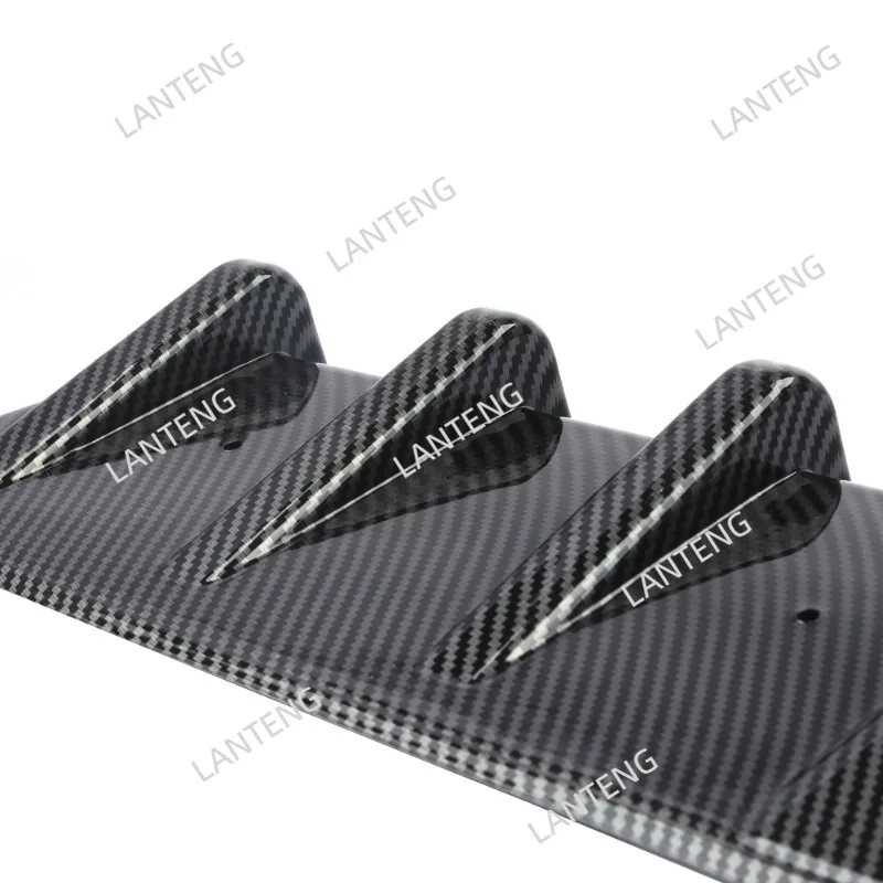 سيارة الخلفي سبويلر الوفير الناشر الشفاه ث/LED الذيل الفرامل وقف الضوء ل M-azda CX-5 CX-3 CX-30 CX-9 اكسسوارات السيارات أجزاء أسود #4