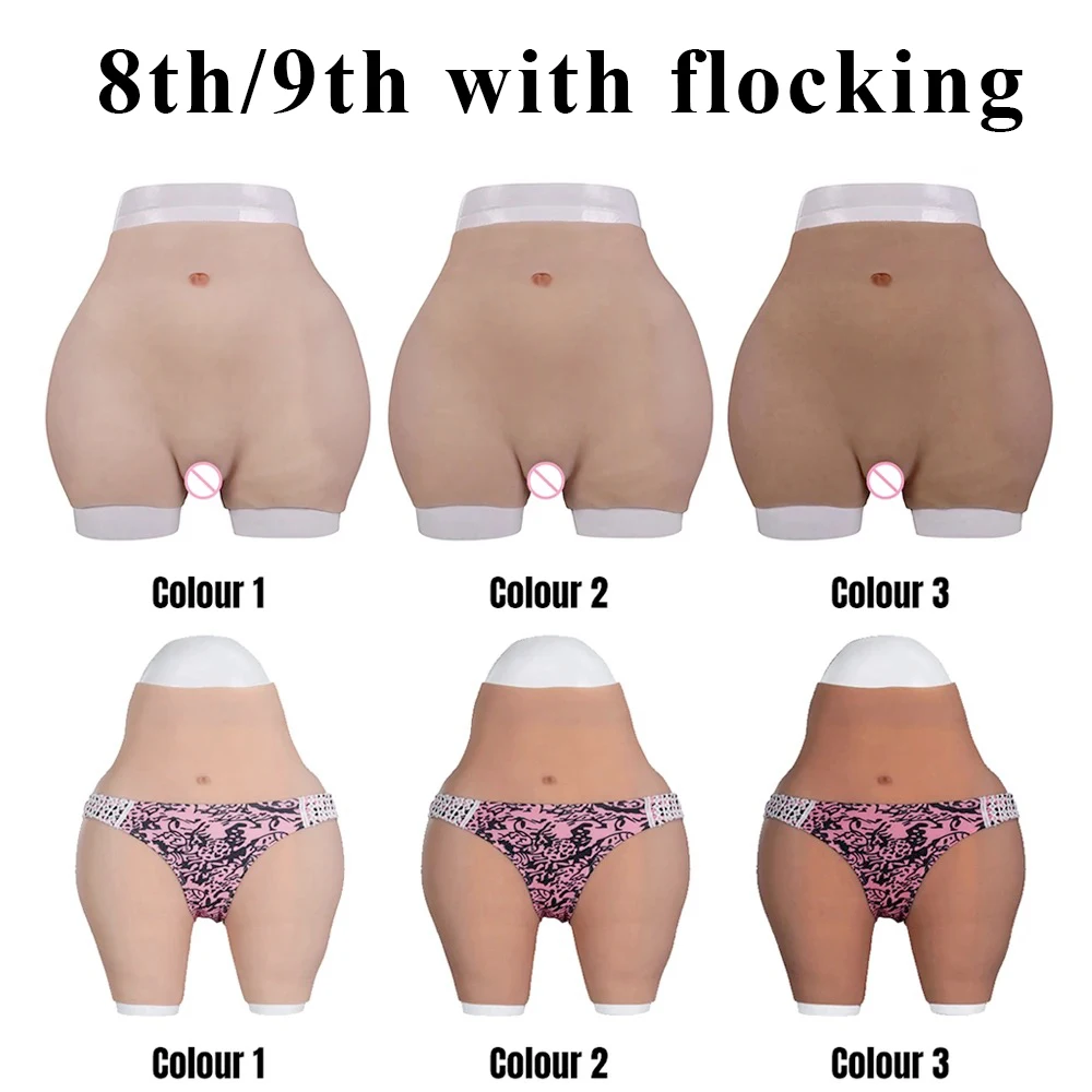 EYUNG 8th/9th Silicone Vagina Pants Hip Buttock Thicken Panty For Crossdressers Hip Buttock Hip Enhancer Butt Lift Up Pants