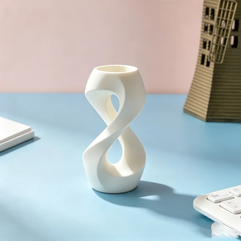 Twisted Infinity Loop Figurine Desktop Ornament Home Office Shelf Tabletop Decor  Art Sculpture Abstract Statue Gift 3D Printed