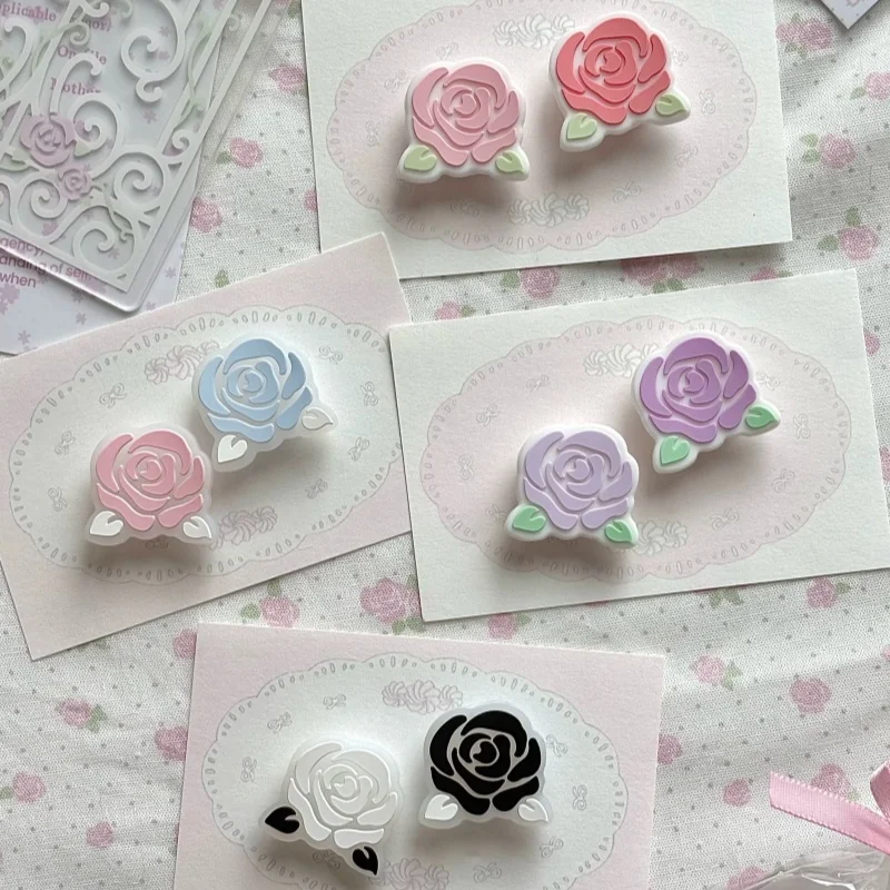 Hot Sea Breeze Whisper Rose Thumb Grip Cap Non-Slip Silicone Anti Slip Cover For Switch Ns Cute Pink Purple Joystick Protector