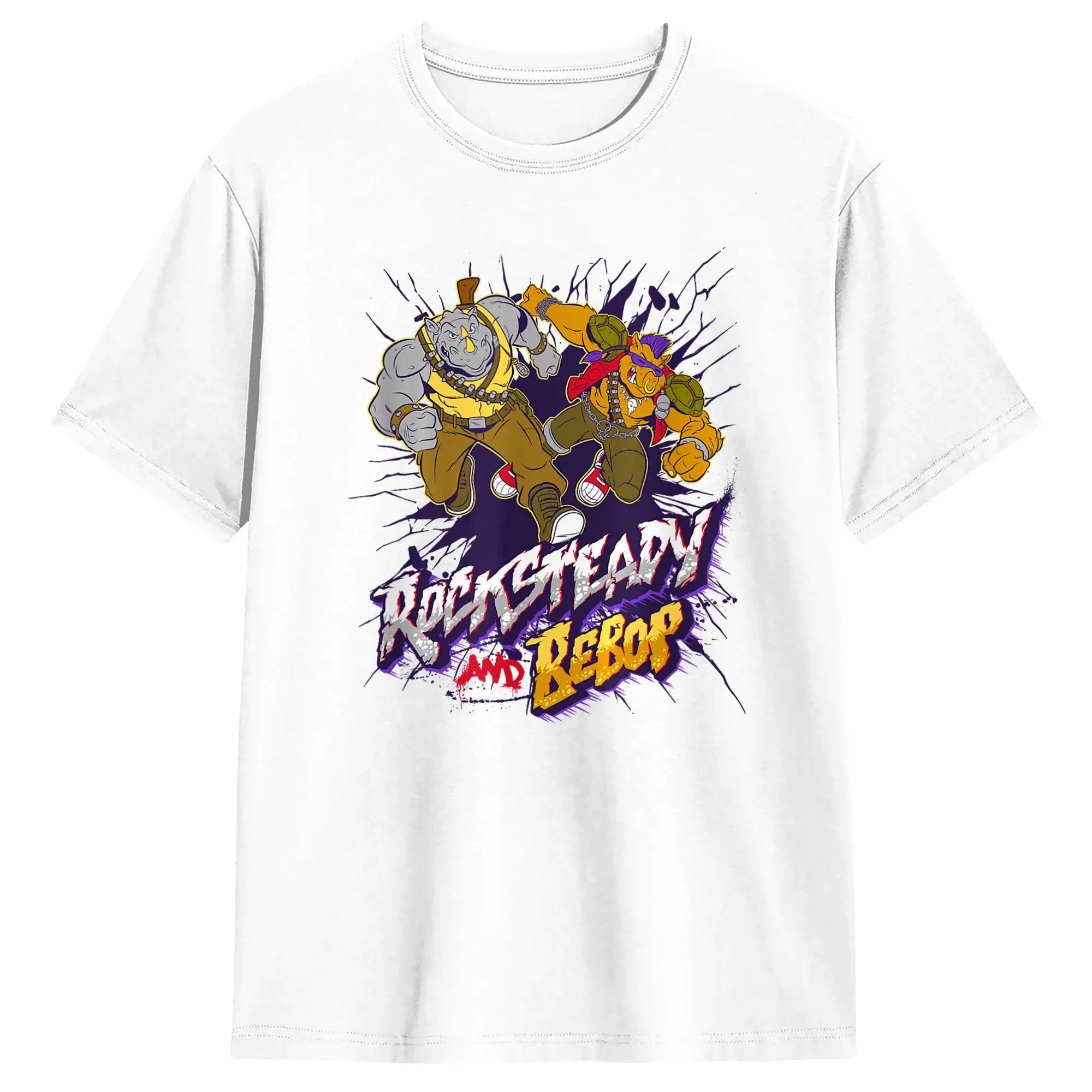 Camiseta informal de verano Bebop y Rocksteady, camisetas retro Hipster, camiseta de algodón puro para hombre, camisetas divertidas Y2K baratas de manga corta