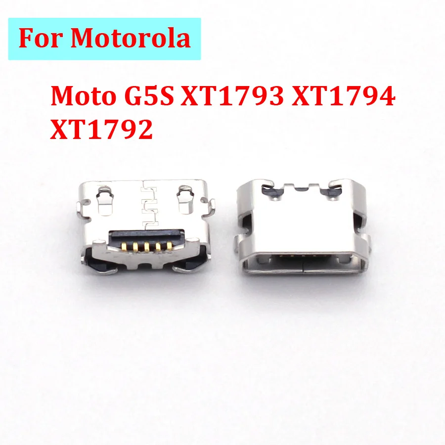 10pcs 5pin SMT PCB mounting port For Motorola Moto G5S XT1793 XT1794 XT1792 USB Charger Charging Connector Dock Port