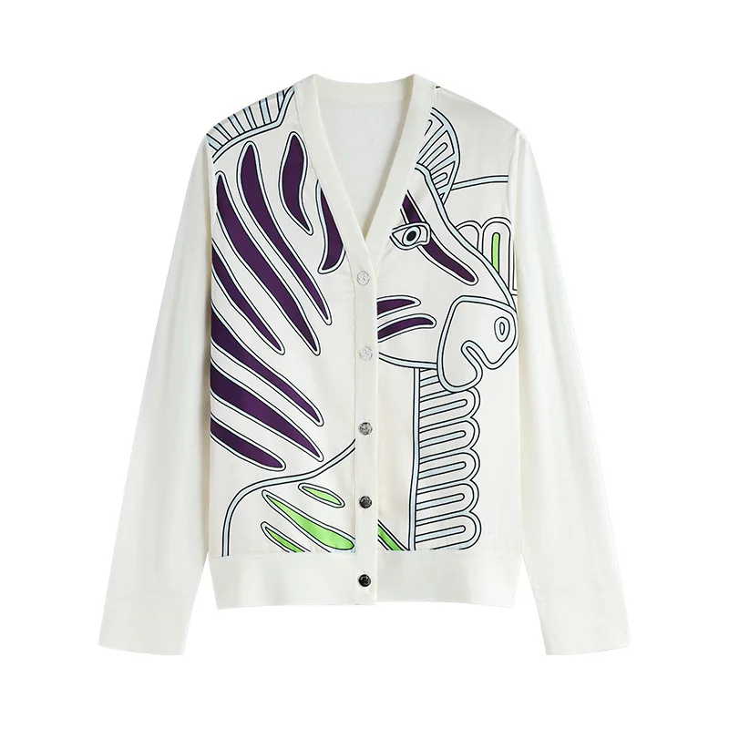 

Женская рубашка с v-образным вырезом и длинными рукавами на пуговицах зебры, рубашка высокого качества