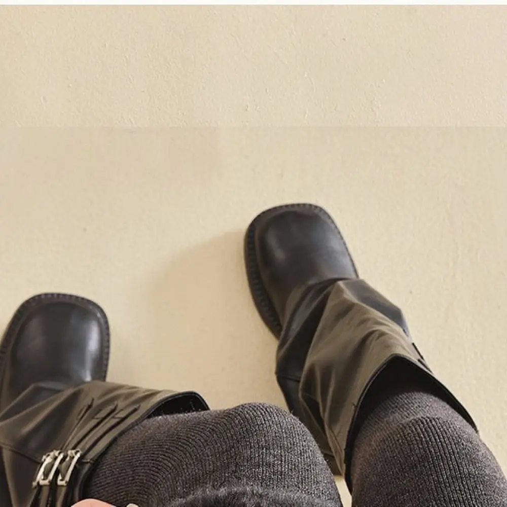 Winter Warm Thigh High Socks Thickened Fleece Lined Long Stockings Women Over The Knee Hosiery Soft Comfortable Leg Gear