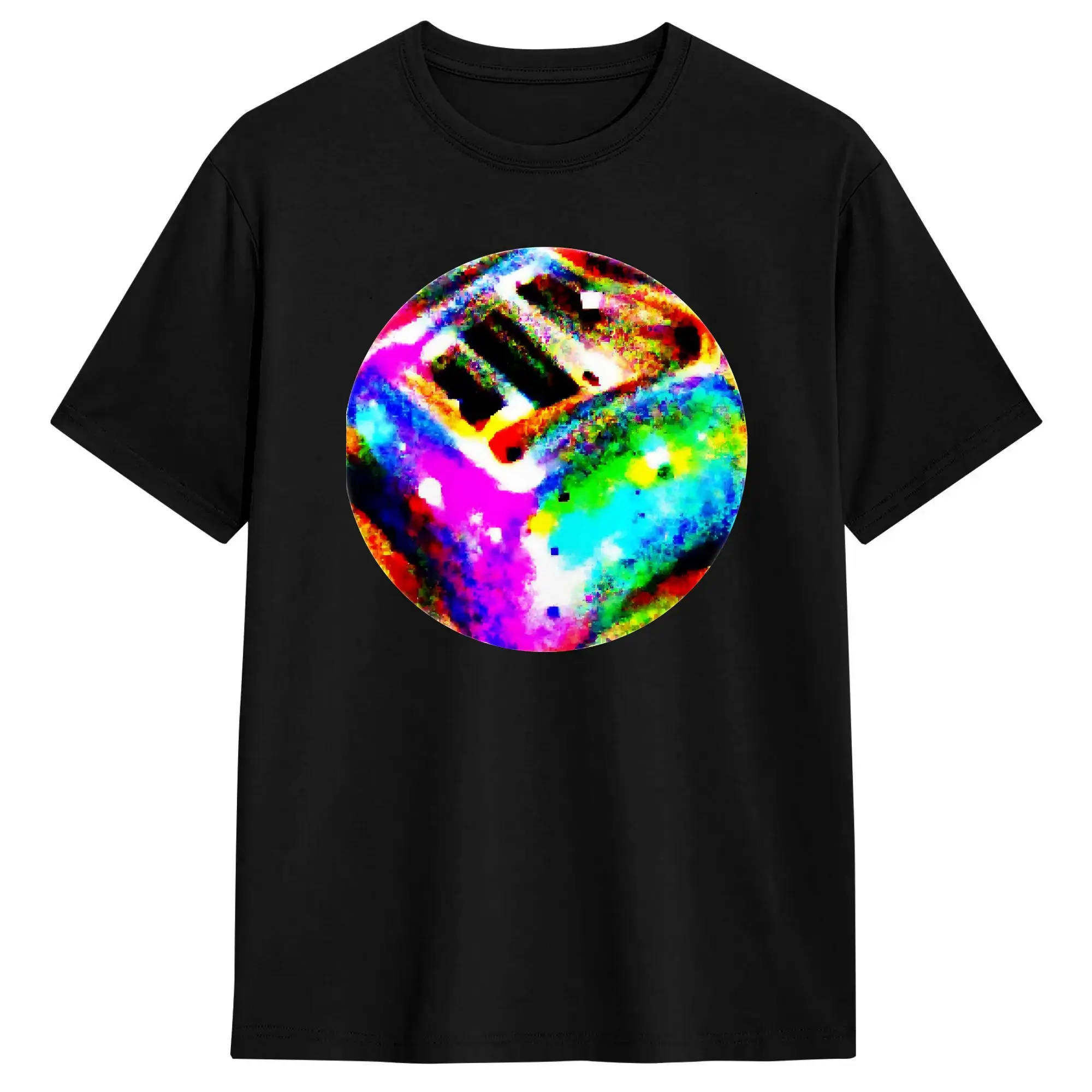 Adversarial Anti-Facial Recognition Invisibility Camouflage 100% Cotton T-Shirt For Male Summer Y2K Casual T-Shirts Tees Tops