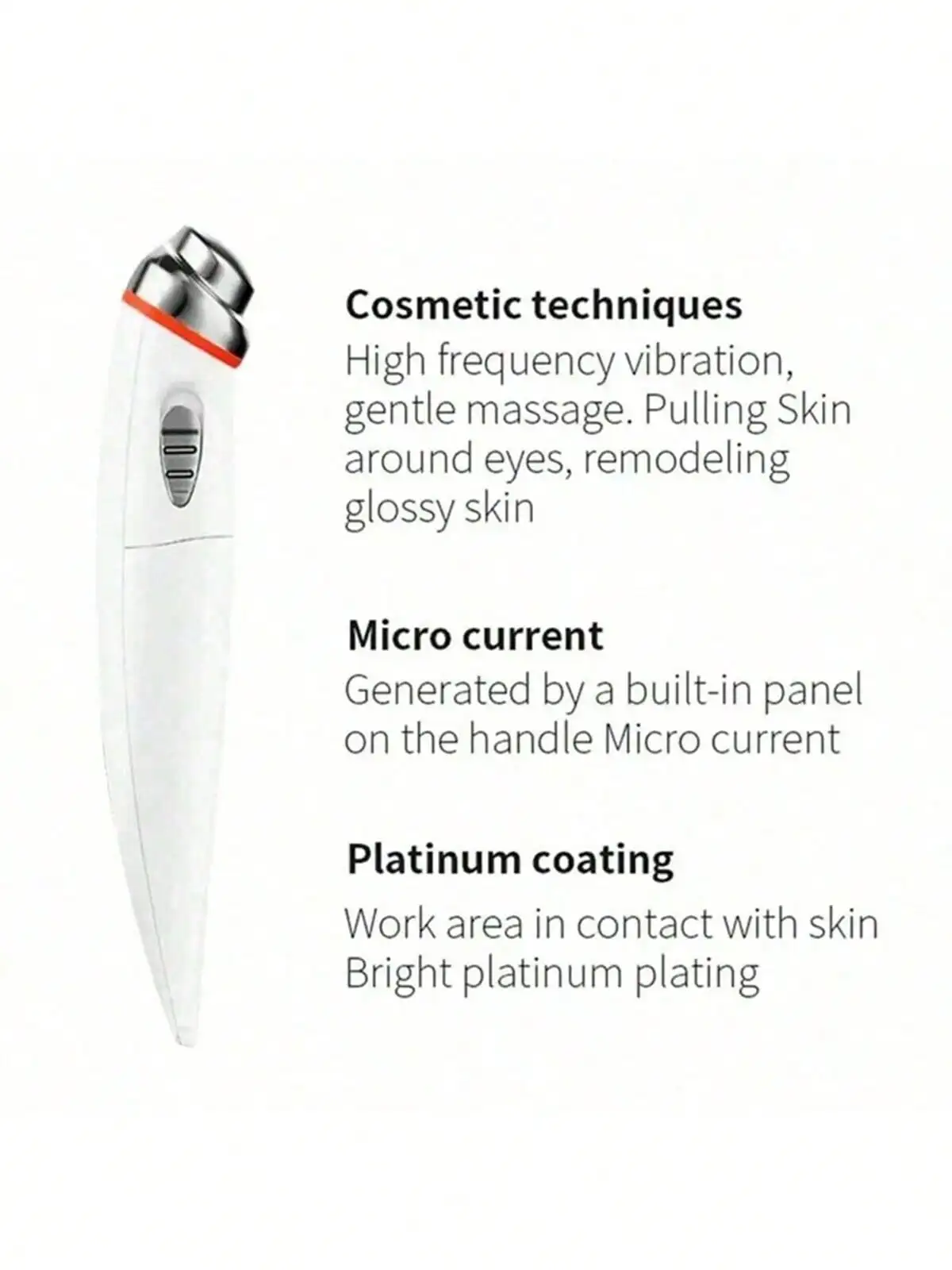 قلم تدليك العين بالاهتزاز الكهربائي، تجاعيد العين اللامعة، إزالة الهالات السوداء، جهاز تدليك جهاز التجميل #3