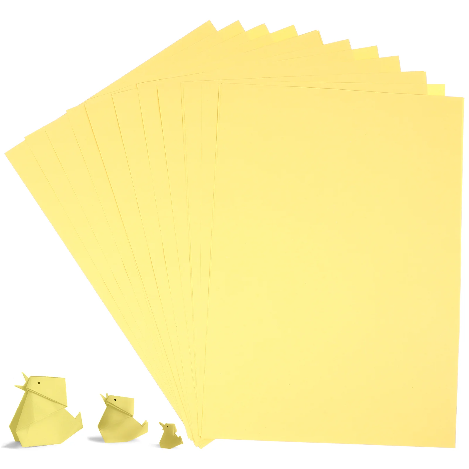 100 Sheets Printing Paper Printer Construction Papers Craft Typing Yellow Colored Child