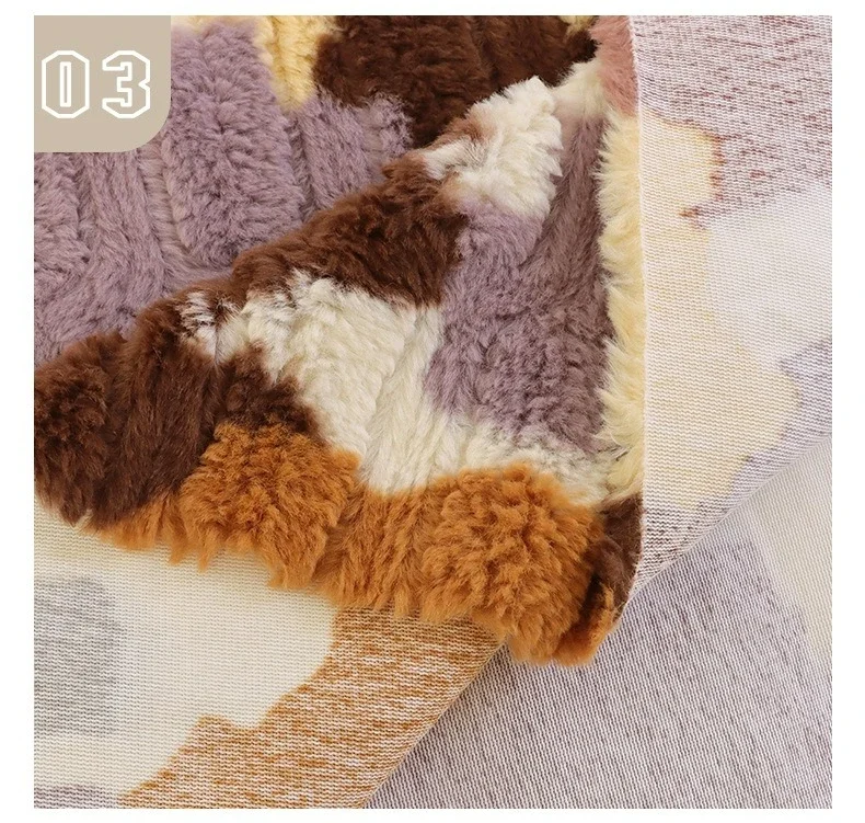 Plüschiger Weicher Imitierter Kaninchenfell-Stoff DIY Puppen-Kostüm Heimtextilien Sofa-Kissen Teppich Nähmaterial – Detail 5
