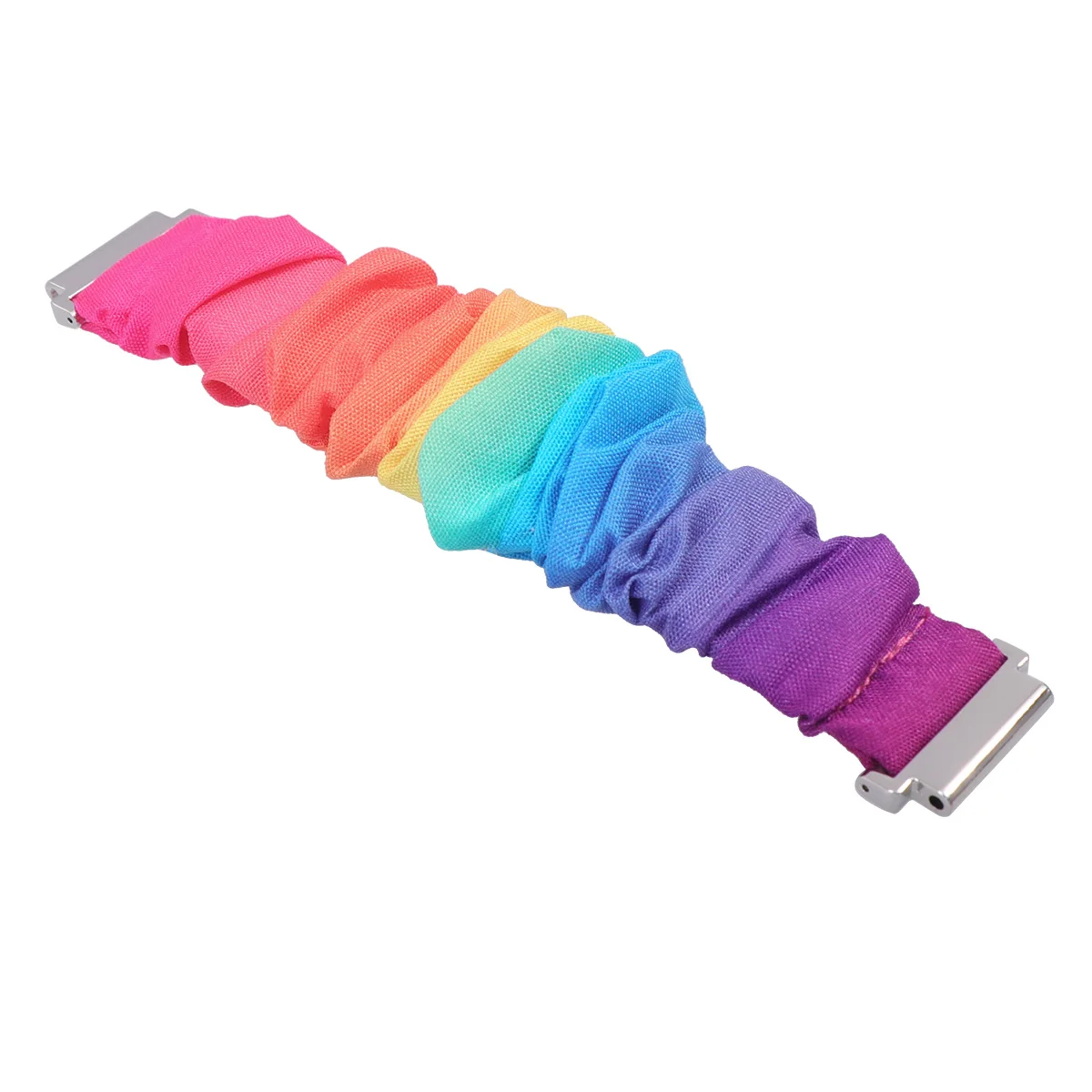 

1PC 20MM Cloth Watchband Printed Headband Shaped Watch Band Fashion Replacing Wristband Hair Bands Watch Strap Compatible for Wa
