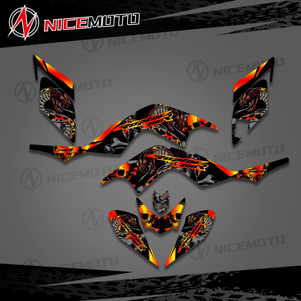 New STYLE TEAM DECALS STICKERS Graphics Kits for Yamaha YFM700 RAPTOR 700 2006 2007 2008 2009 2010-2012 Personalized Custom
