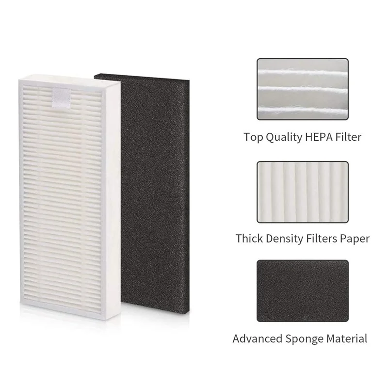 Hepa Filter Kit for Tikom G8000/G8000Pro, for Laresar Evol 3 Robot_A87P