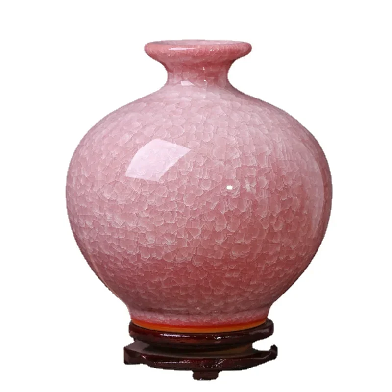 

Jingdezhen Ceramics Antique Vase Flower Arrangement Chinese Modern Living Room Decorations Household TV Cabinet Decoration