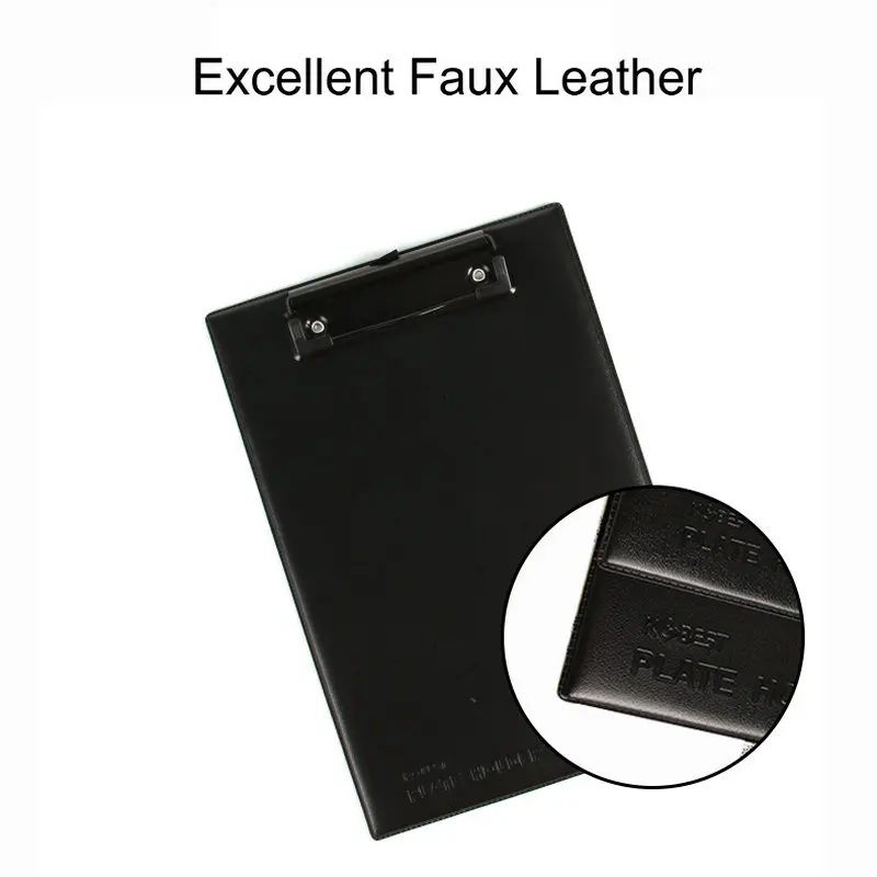 Faux Leather Clip Board A5 Menu Paper Tablet Hanging Clipboard A4 Quality PU Leather Menu Clipboard Restaurant