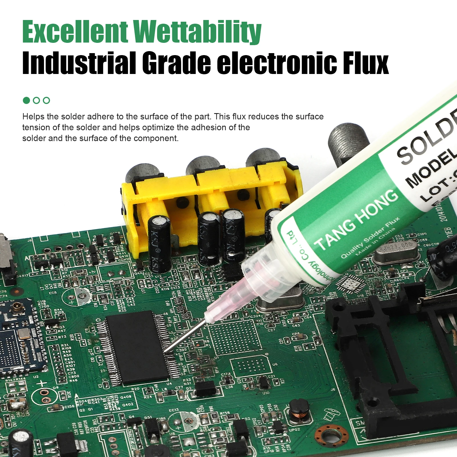 TANGHONG Soldering Flux for Welding SMD Desoldering - Tin Soldering Paste, BGA Flux, No-Clean Soldering Oil 10g