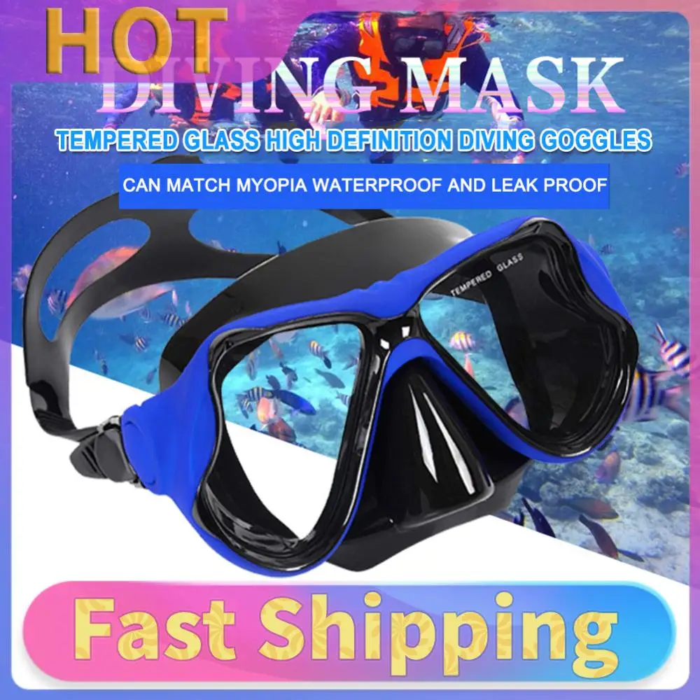 

Маска для подводного плавания с панорамным обзором, профессиональная маска для снорклинга, износостойкие очки для плавания и занятий спортом, для свободного плавания