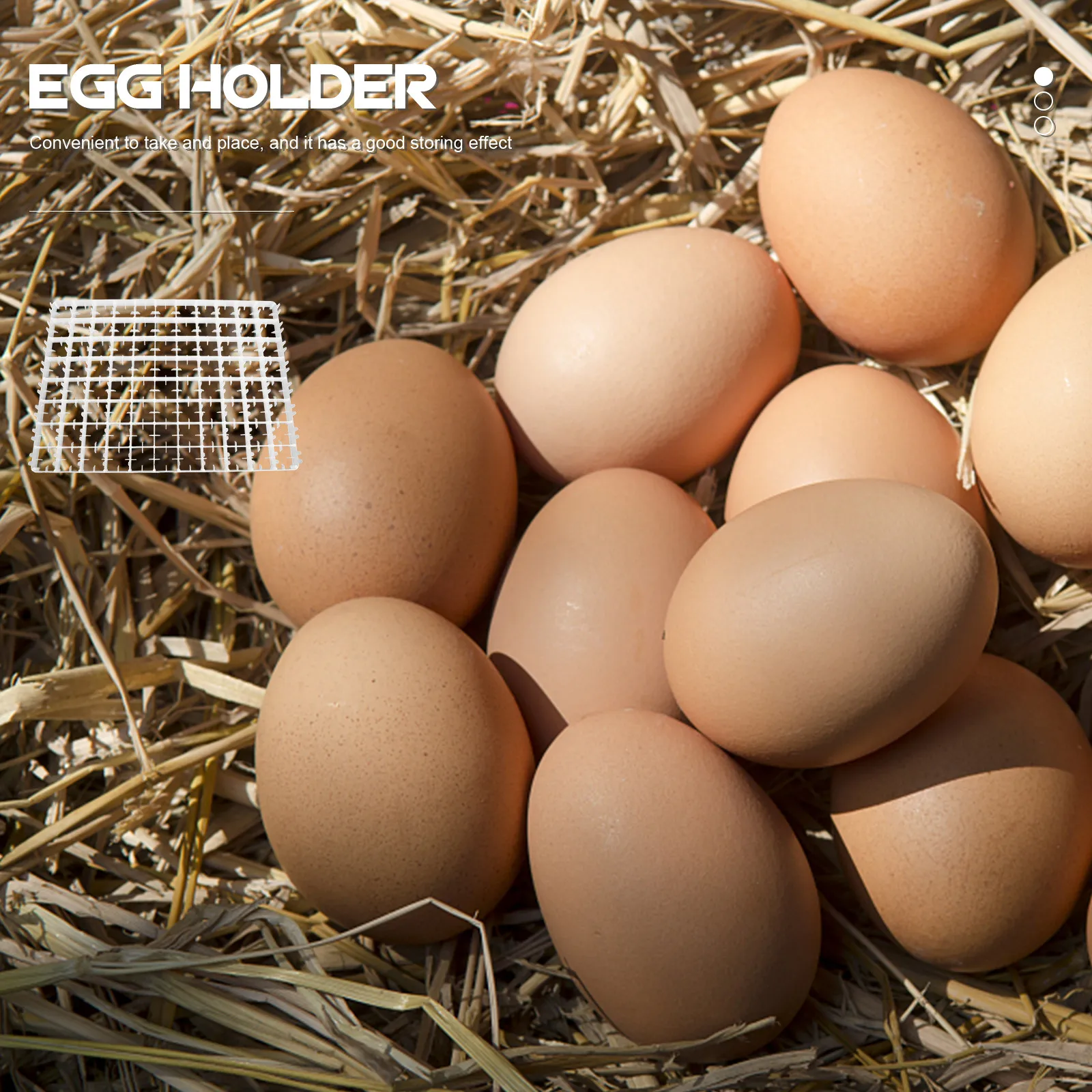88 Compartments Egg Storage Tray Premium Plastic Incubation Container for Eggs Protection Kitchen Organization Egg Tray