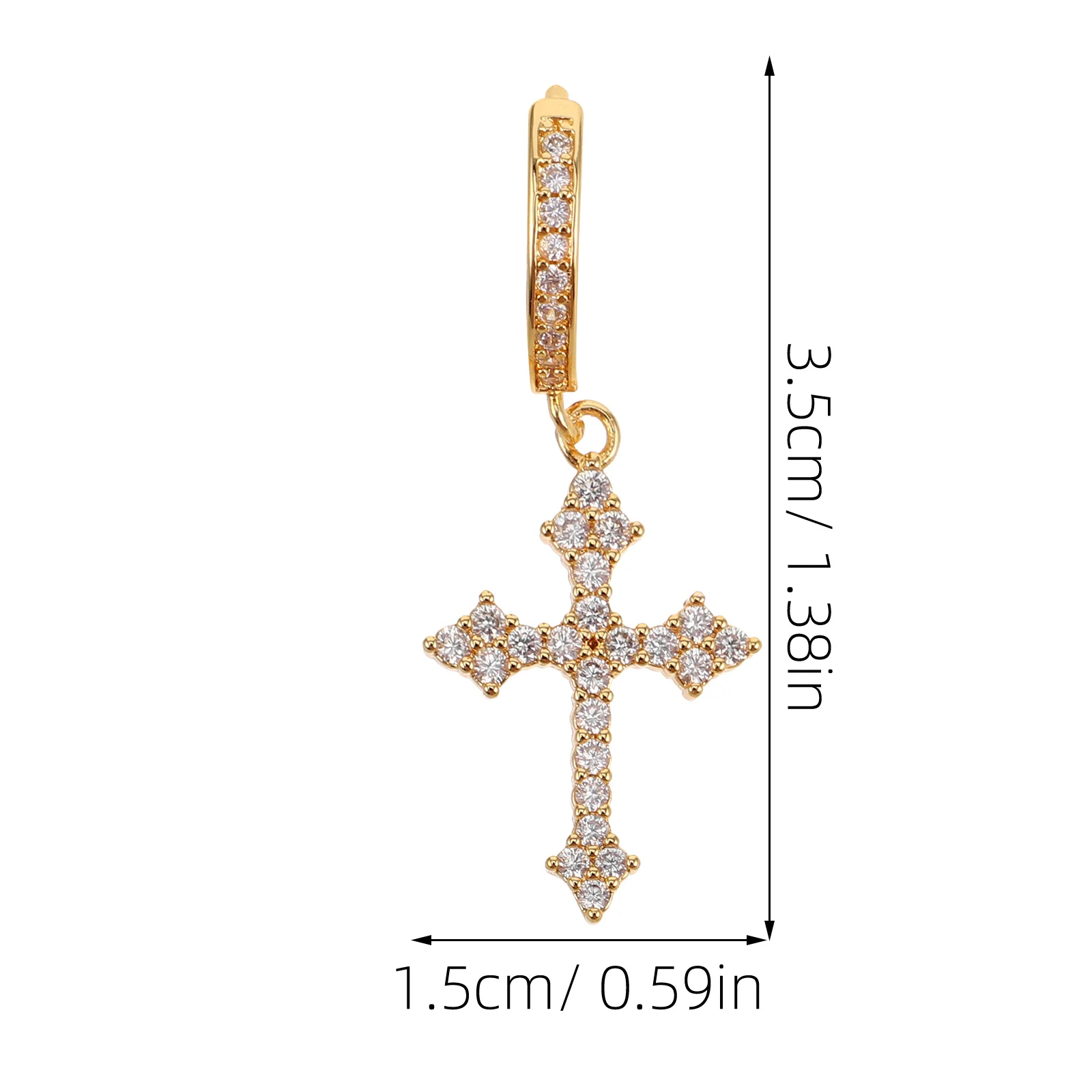 1 زوج كول الصليب استرخى أقراط النساء الظلام الجمالية ارتياد حفلة خمر موضة الحد الأدنى نمط استرخى أقراط الرجال النساء #3