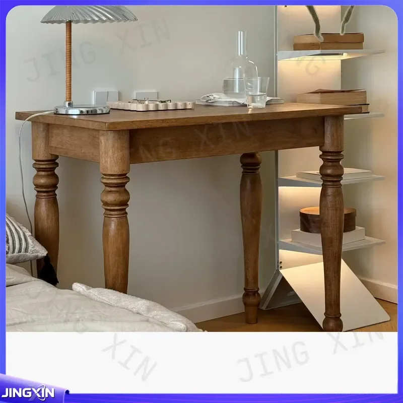 custom for Nordic solid wood desk storage rack living room wall mounted entryway table home simple console table medieval