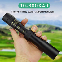 Powerful Binoculars Monocular Telescope for Cell Phone Portable Telescope with Tripod&phone Holder for Camping Travel 10-300X40