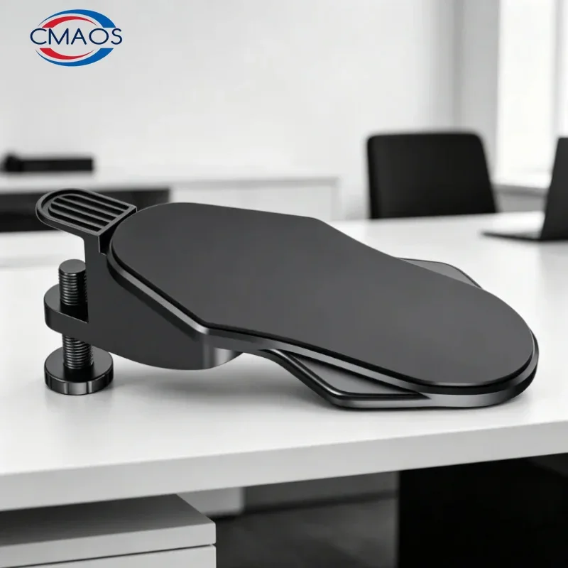 Computer Arm Rest For Desk Adjustable Ergonomic Wrist Rest Support For Keyboard Armrest Extender Rotating Mouse Pad Holder