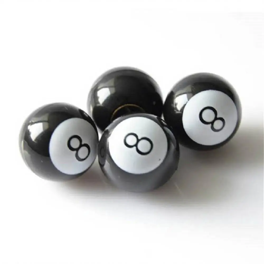 1~8PCS Bike Wheel Air Valve Stem Caps Anti-leakage Universal Abs Material Tire Valve Stem Caps Valve Valve Black