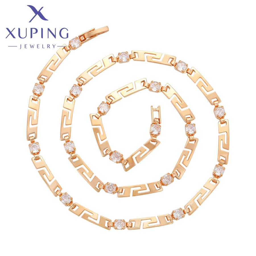 Xuping Jewelry New Arrival Charm Style Popular Copper Alloy Chain Necklace for  Women Girls Exquisite Gift X000813726