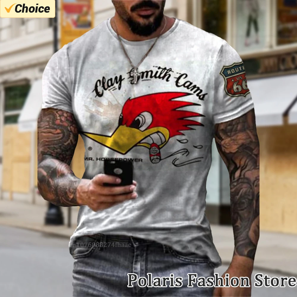 Vintage Motorcycle T Shirt Men Racing Team Short Sleeve Tshirts Clothes Casual Streetwear Retro Tee Shirt Tops Hombre Camiseta