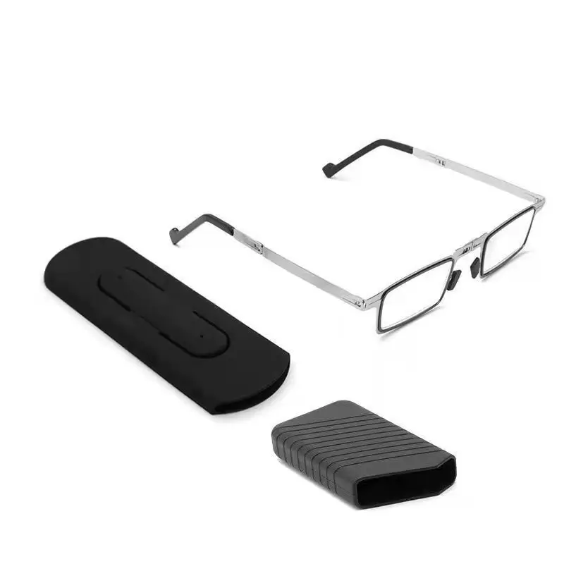 Anti-blue light reading glasses screwless folding portable retro ultra-light ultra-thin reading glasses for men and women