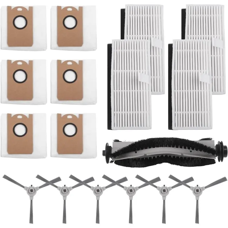 

【ADORN】Комплект для замены для Ihome S1 Pro - основная щетка, боковые щетки, фильтры и мешки для сбора пыли для аксессуаров к пылесосам