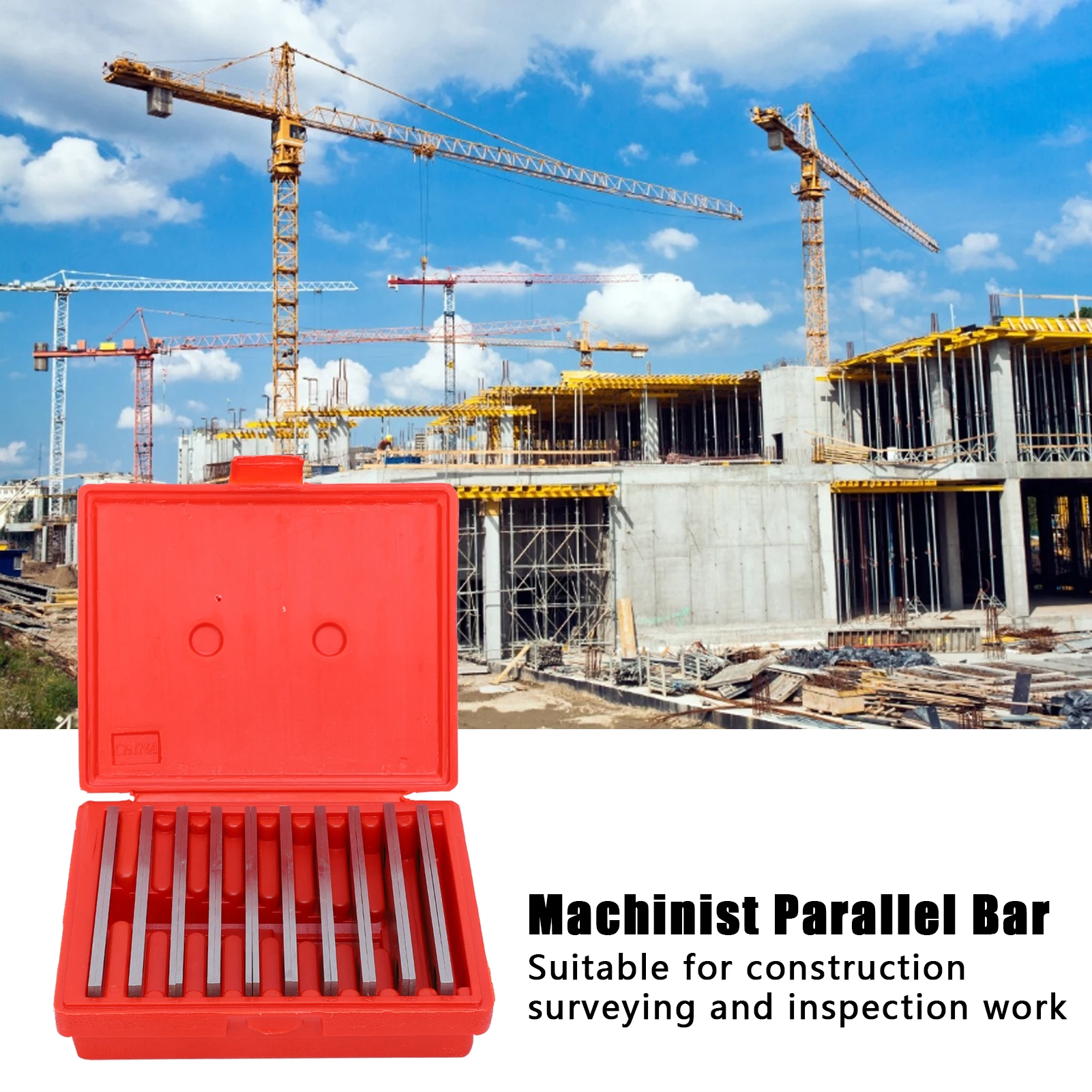 

10 Pairs 1/8 Inch Thin Parallel Bar Set Machinist Lathe Tools for Construction Surveying Machinist Parallel Bar Parallel Bar Set