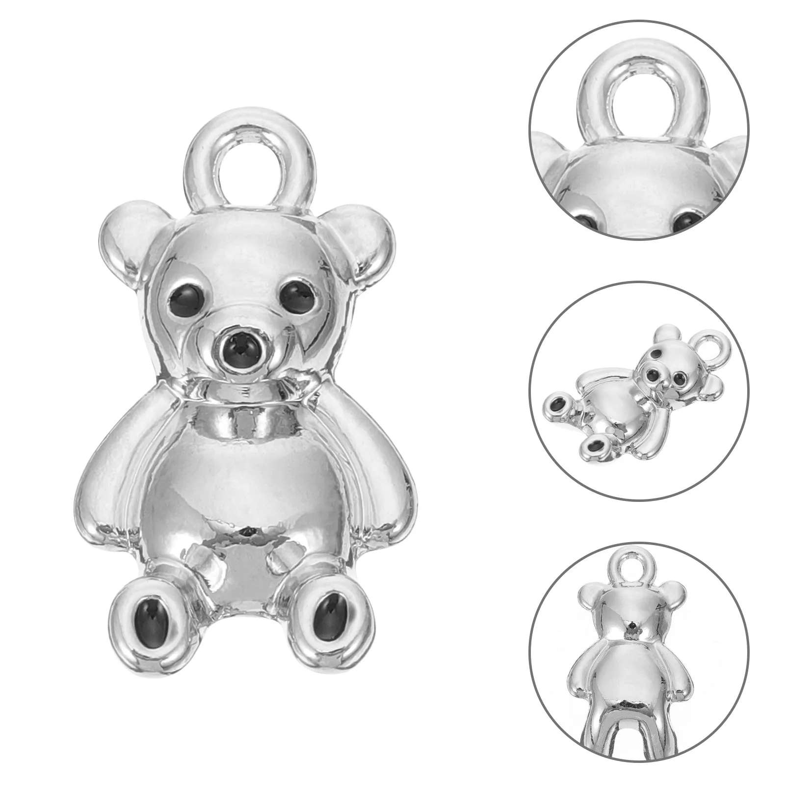 

10Pcs Little Bear Alloy Pendants Jewelry Making Charms DIY Necklace Bracelet Pendant Kit Fashionable Accessories Phone Hanging