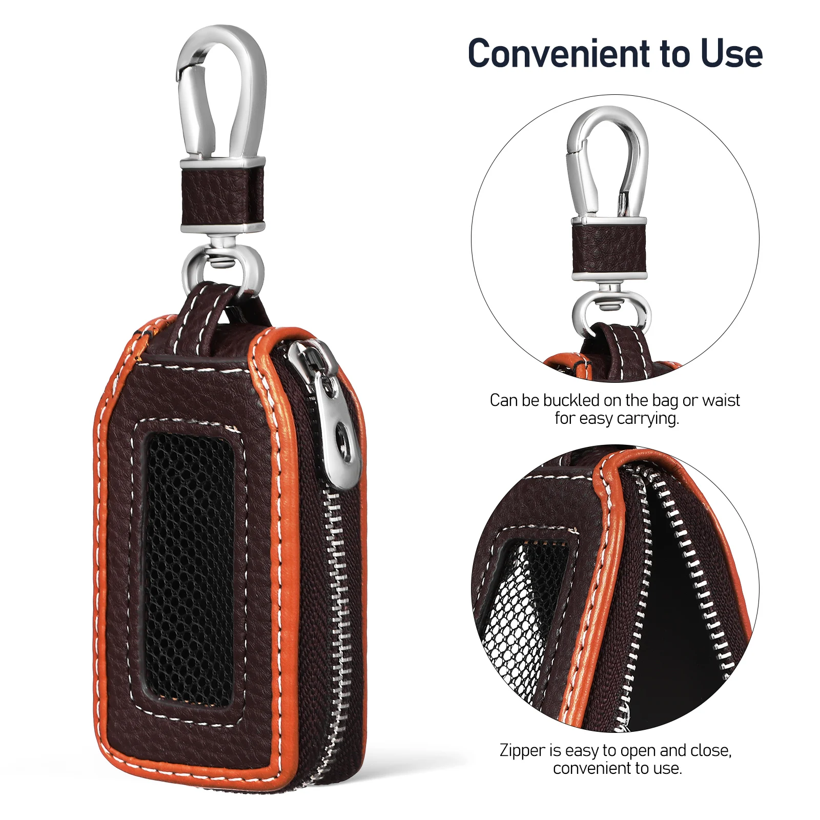 

Car Key Cover PU Material Scratch Resistant Durable Case Protective Key Fob Cover Replacement for Vehicle Keys