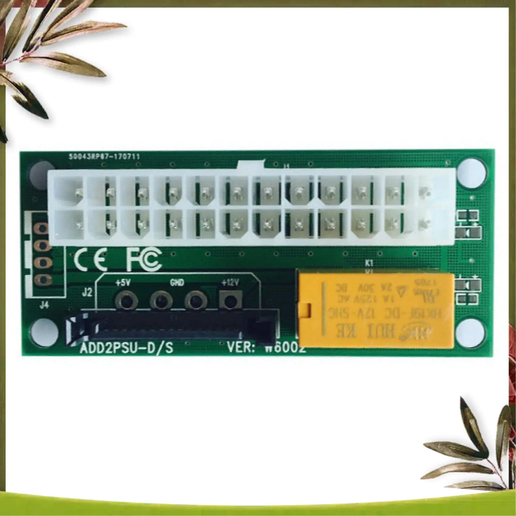 Новый-2 шт. двойной адаптер питания ATX 24Pin к SATA Power Sync Starter Card ADD2PSU Riser Extender Adapter для майнинга BTC