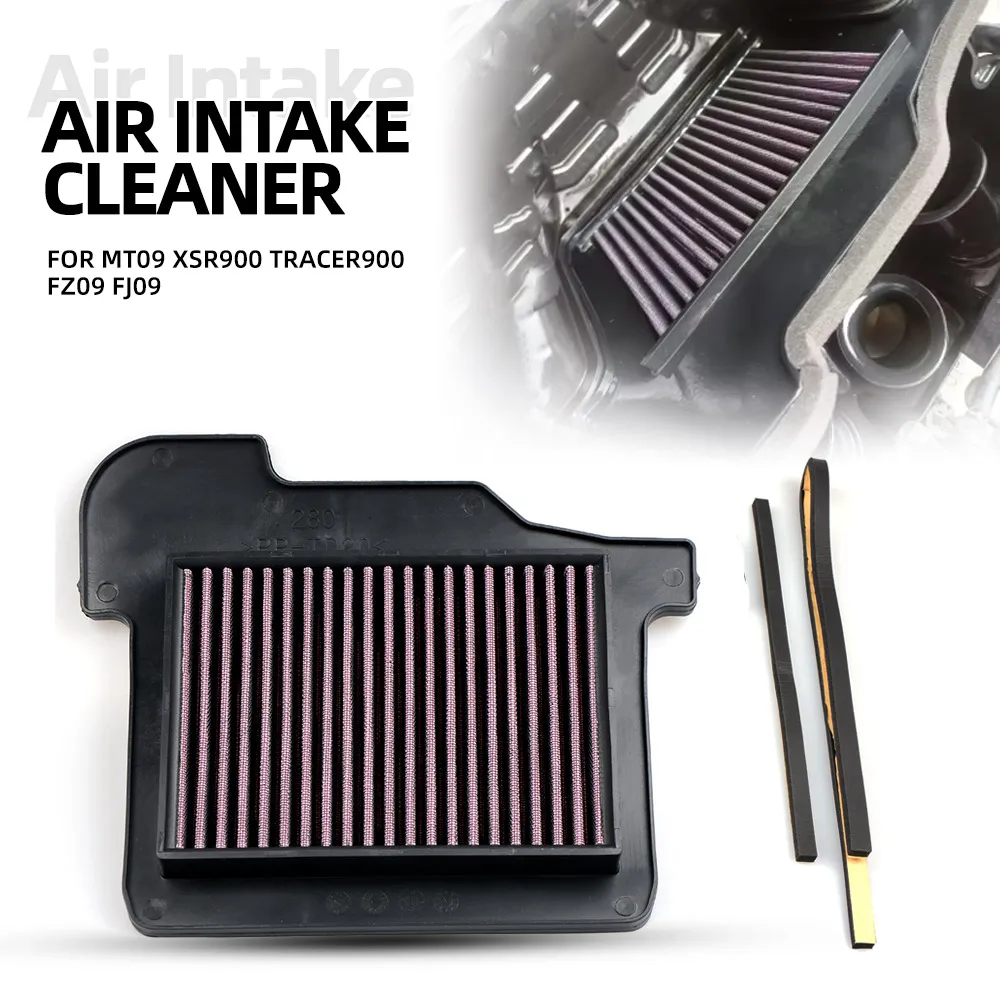 High Flow Motorcycle Cold Air Intake Filter Induction Kit Cleaner Car Air Filter For YAMAHA MT09 XSR900 Tracer 900 FZ09 MT-09
