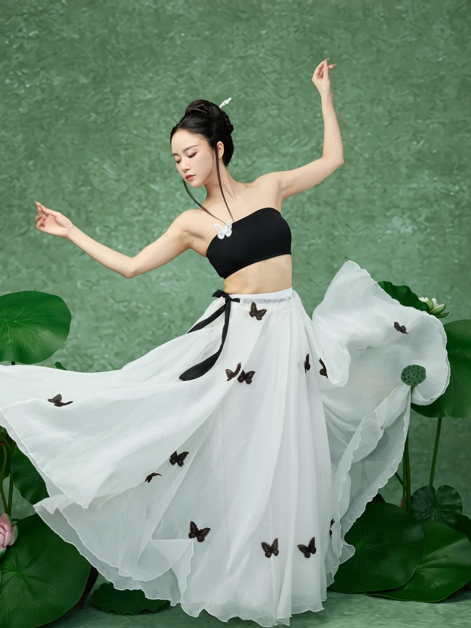 

Rour Large Skirt Collection Ancient Style High Waist Draping Fairy Tale Half Skirt Elegant Draping Sensation