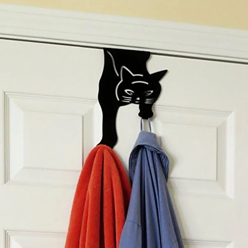 

Animal Over The Door Hooks For Hanging-Black-Over The Door Organizer-Strong Metal Hooks Easy To Use