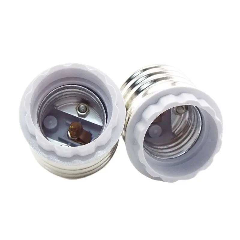 2pcs LED Power Adapter E40 To E27 Socket Lamp Base Holder Adapter Plug Extender Led Light Bulb Converter D1