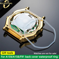 For Casio A159W-N1/A158WA series watch back cover waterproof ring F91 back cover rubber ring sealing ring watch parts gift tool
