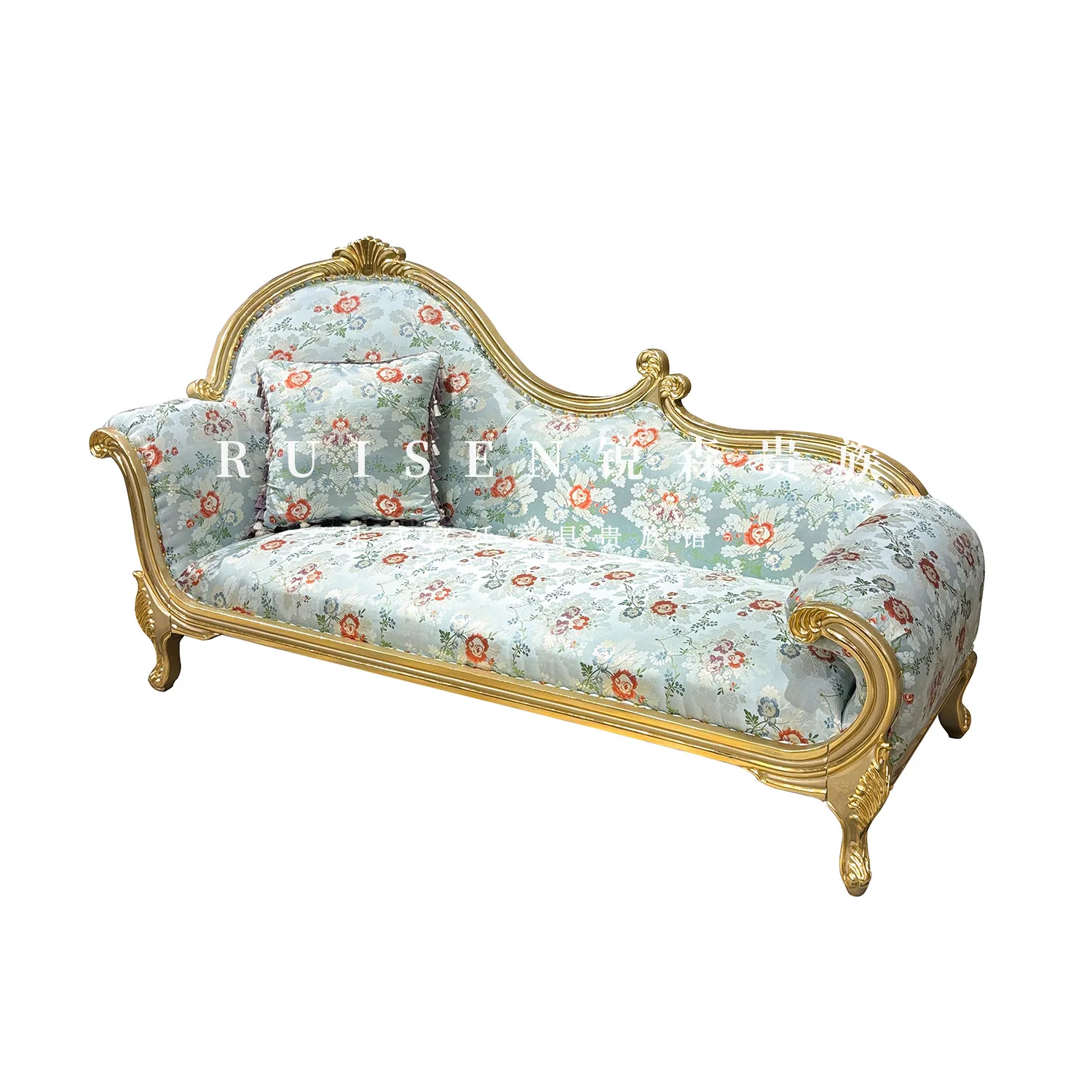 Accent Chair Solid Wood Blue Easy Assembly Sturdy Durable Stable Construction Space Saving Comfortable Ergonomic Design