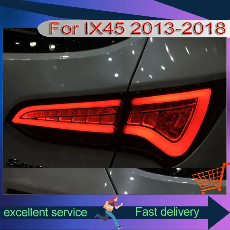 

Specially For Hyundai IX45/Santa Fe 2013-2018 Modification Rear Lamps Assembly Upgrade LED Taillights Automobile Accessories