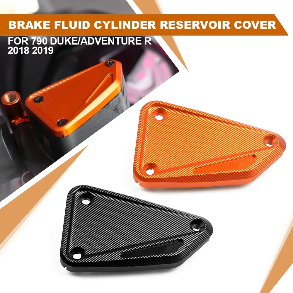 

Motorcycle Accessories For 790 DUKE/ADVENTURE R 2018 2019 Brake Fluid Cylinder Cover Master Reservoir Cap CNC Aluminium 790R