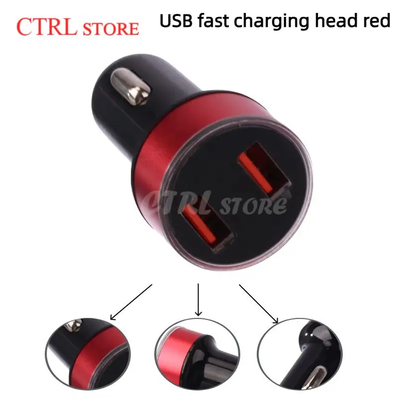 

2 USB Port Fast Charging Car Charger Adapter – Digital Power Display & Integrated Start System for On-the-Go Device Charging