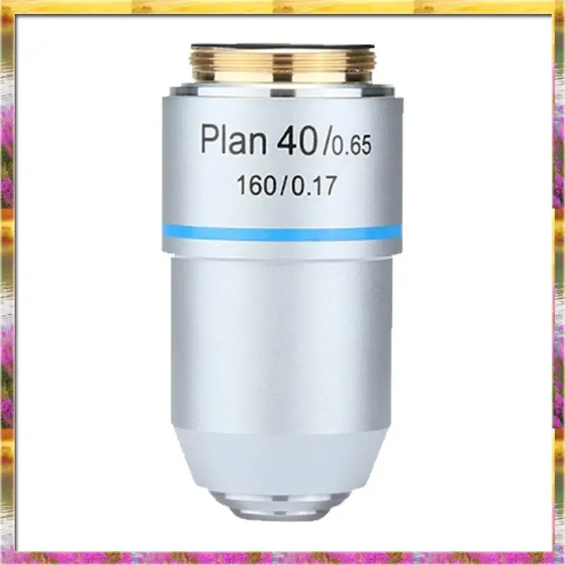 

ABSU 195 Model 40X Plan Achromatic Microscope Objective Lens With RMS Thread 160/0.17 For Professional Use